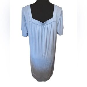 Soft Surroundings Women’s Bamboo Blend Pocket Dress Loungewear Blue Stretchy M